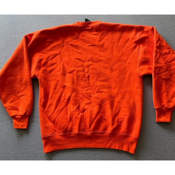 Vintage Orange Clemson‎ University Tigers Sweatshirt Medium Football Embroidered - Picture 4 of 6